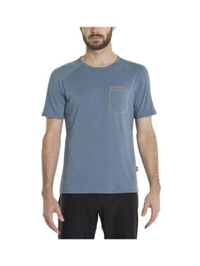 Giro Mobility Crew Shirt Blue Performance Short Sleeve Pocket Tee Adult L